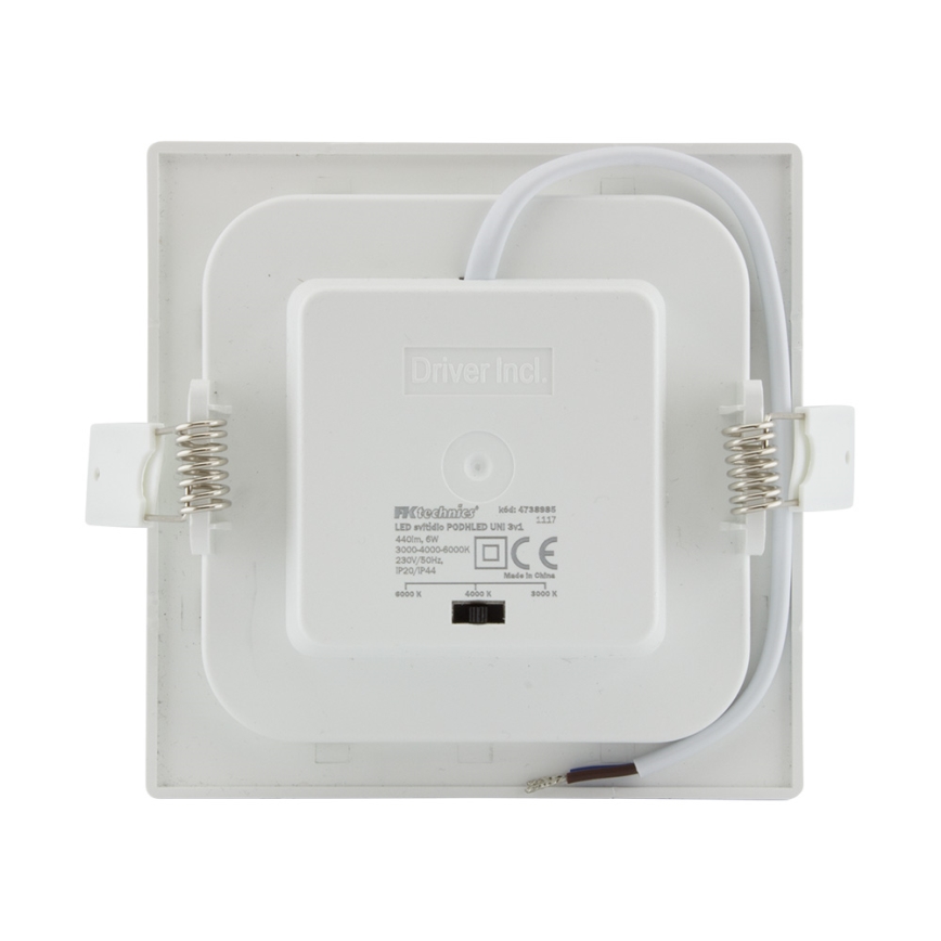 LED Bathroom recessed light LED/6W/230V 3000/4000/6000K IP44