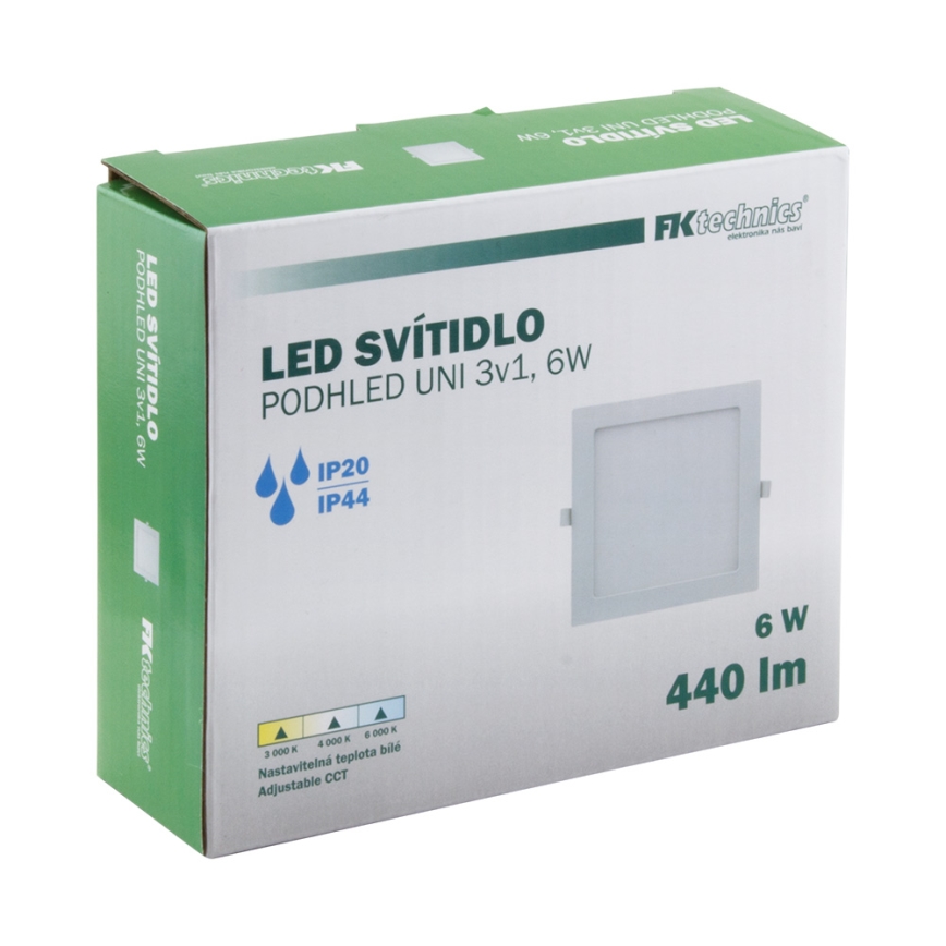 LED Bathroom recessed light LED/6W/230V 3000/4000/6000K IP44