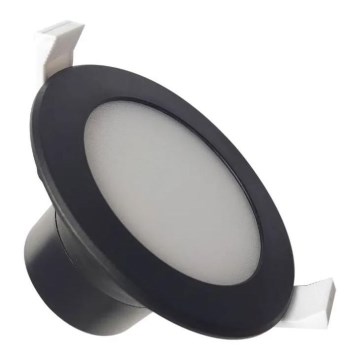 LED Bathroom recessed light LED/7W/230V 4000K black IP44