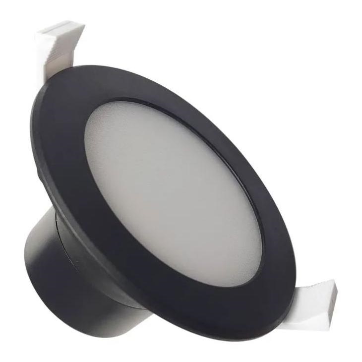 LED Bathroom recessed light LED/7W/230V 4000K black IP44