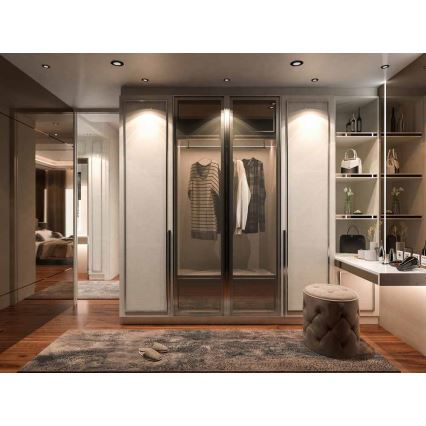 LED Bathroom recessed light BONO LED/8W/230V 3000K IP65 black