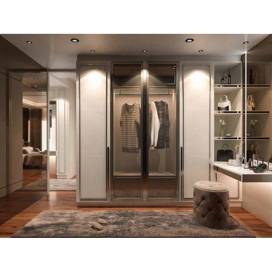 LED Bathroom recessed light BONO LED/8W/230V 3000K IP65 black
