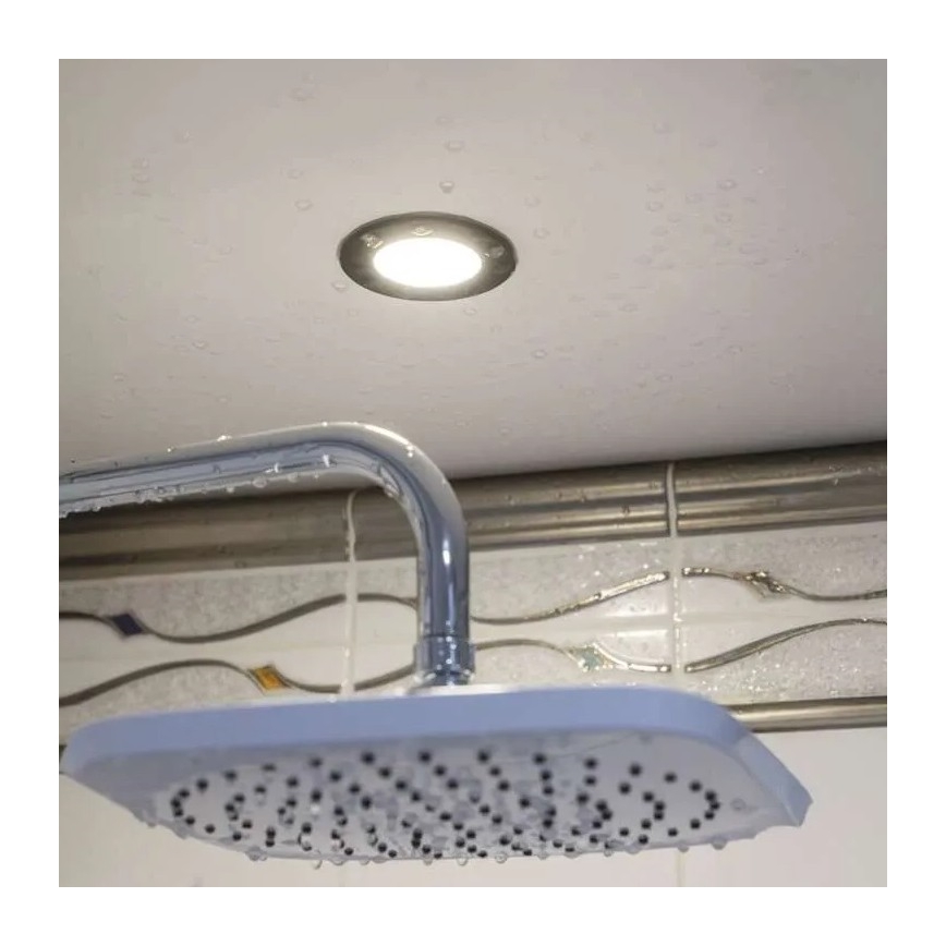 LED Bathroom recessed light LORI LED/4,5W/230V IP65 2700/4000K d. 8,5 cm black