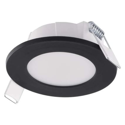 LED Bathroom recessed light LORI LED/4,5W/230V IP65 2700/4000K d. 8,5 cm black
