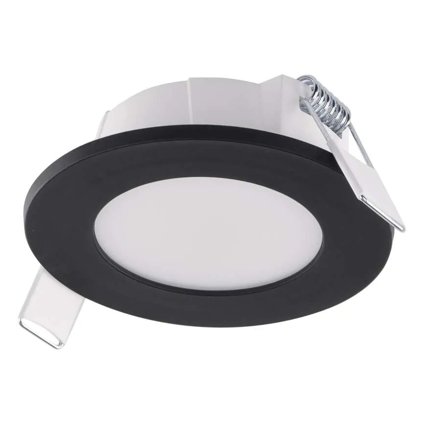 LED Bathroom recessed light LORI LED/4,5W/230V IP65 2700/4000K d. 8,5 cm black