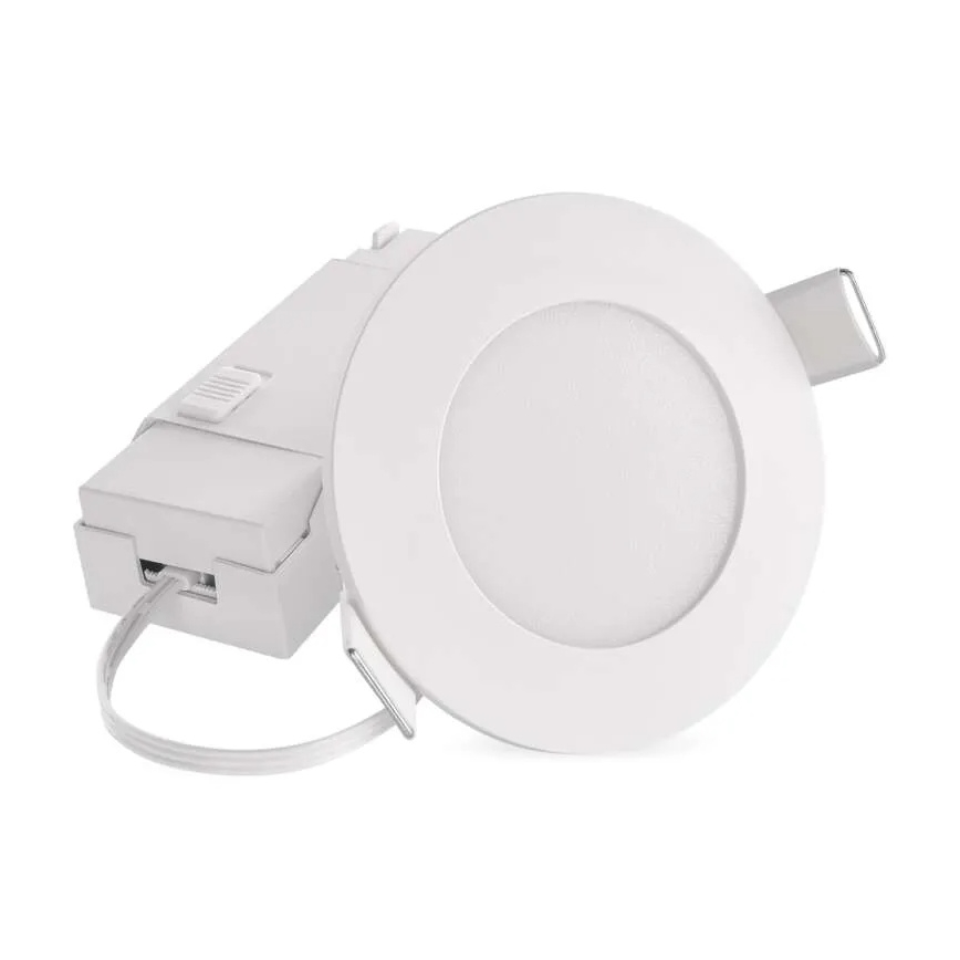 LED Bathroom recessed light LORI LED/4,5W/230V IP65 2700/4000K d. 8,5 cm white