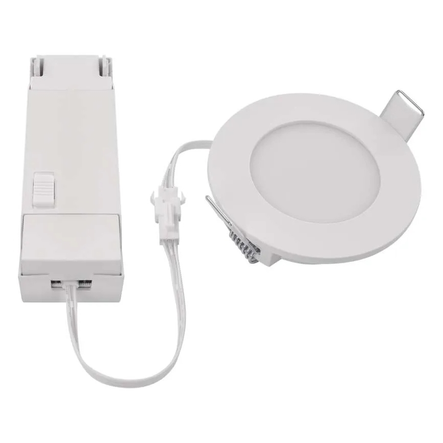 LED Bathroom recessed light LORI LED/4,5W/230V IP65 2700/4000K d. 8,5 cm white