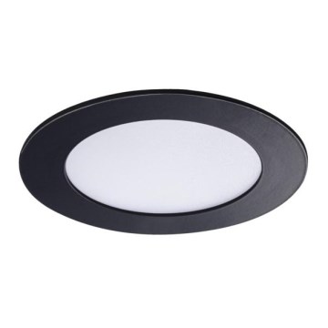 LED Bathroom recessed light ROUNDA LED/6W/230V IP44 black d. 12 cm