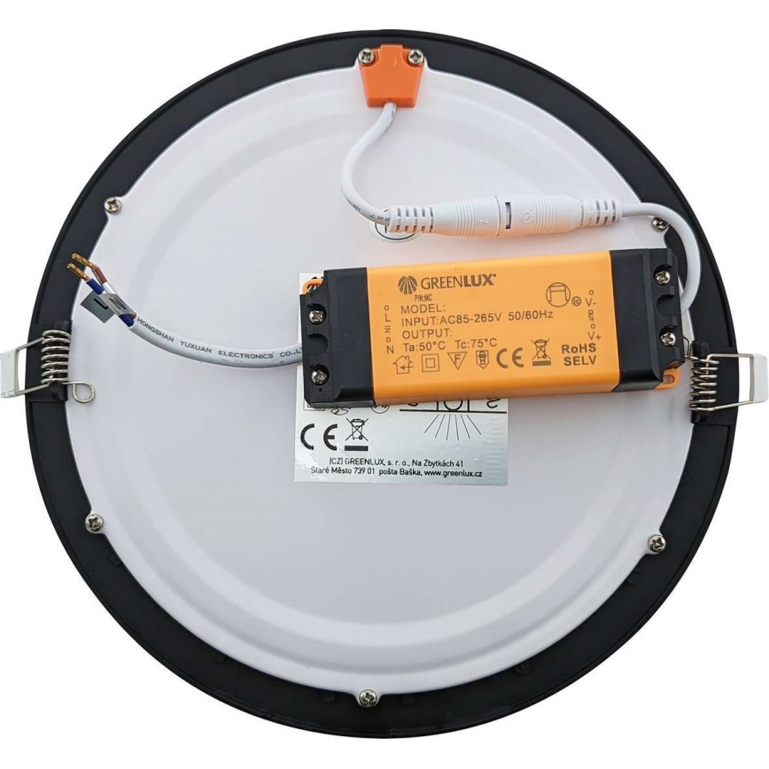 LED Bathroom recessed light VEGA LED/12W/230V 2800K d. 16,8 cm IP44