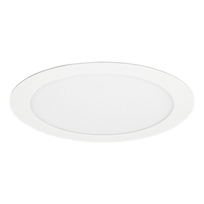 LED Bathroom recessed light VEGA LED/12W/230V 2800K d. 16,8 cm IP44 snow white