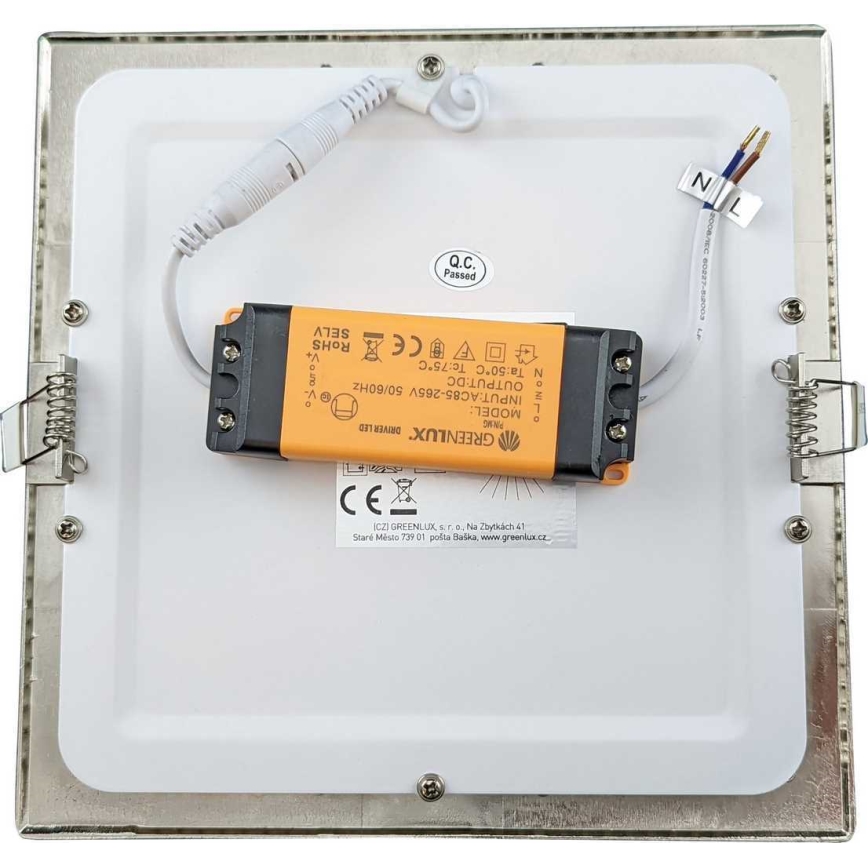LED Bathroom recessed light VEGA LED/18W/230V 3800K 22,5 cm IP44