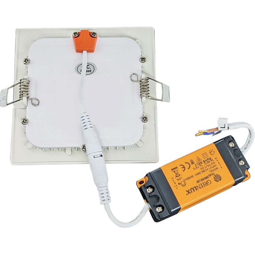 LED Bathroom recessed light VEGA LED/6W/230V 2800K 11,8 cm IP44