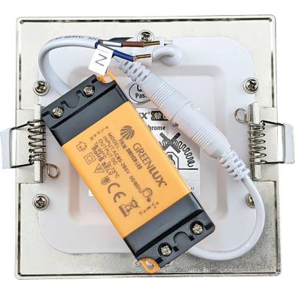 LED Bathroom recessed light VEGA LED/6W/230V 2800K 11,8 cm IP44