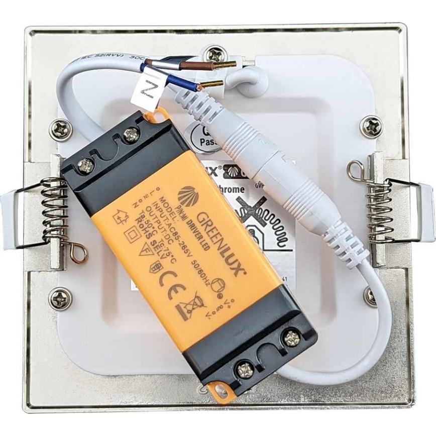 LED Bathroom recessed light VEGA LED/6W/230V 2800K 11,8 cm IP44