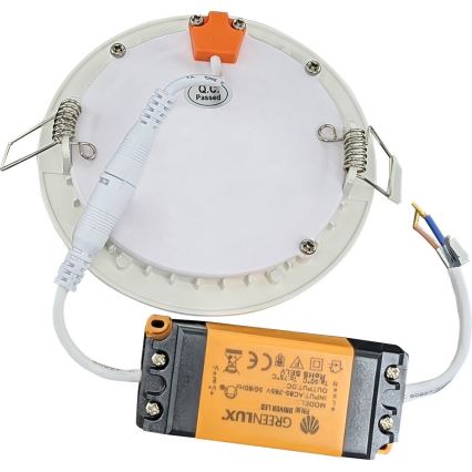 LED Bathroom recessed light VEGA LED/6W/230V 2800K d. 11,8 cm IP44