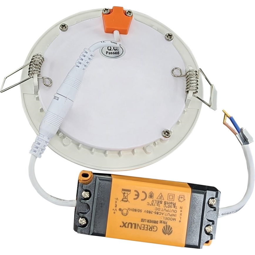 LED Bathroom recessed light VEGA LED/6W/230V 2800K d. 11,8 cm IP44