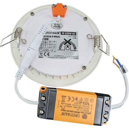 LED Bathroom recessed light VEGA LED/6W/230V 3800K d. 11,8 cm IP44
