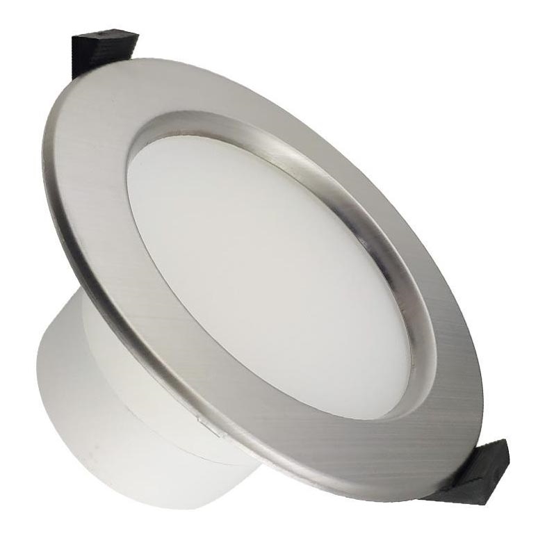 LED Bathroom suspended ceiling light LED/10W/230V 4000K silver IP44