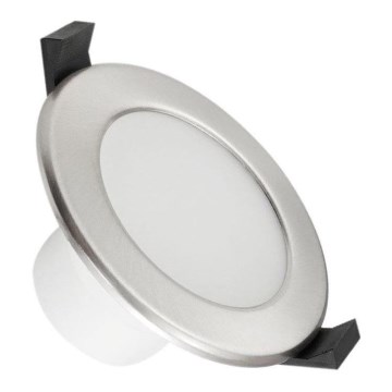 LED Bathroom suspended ceiling light LED/7W/230V 3000K silver IP44