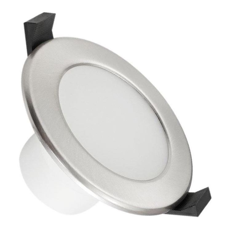 LED Bathroom suspended ceiling light LED/7W/230V 3000K silver IP44