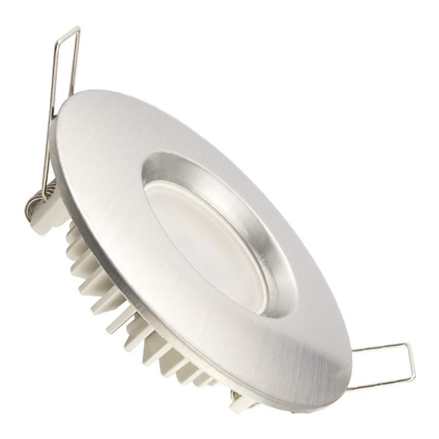 LED Bathroom suspended ceiling light LED/7W/230V 4000K silver IP44