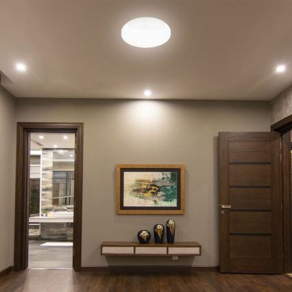 LED Bathroom wall light with sensor SAMSUNG CHIP LED/15W/230V 3000/4000/6000K IP44 white