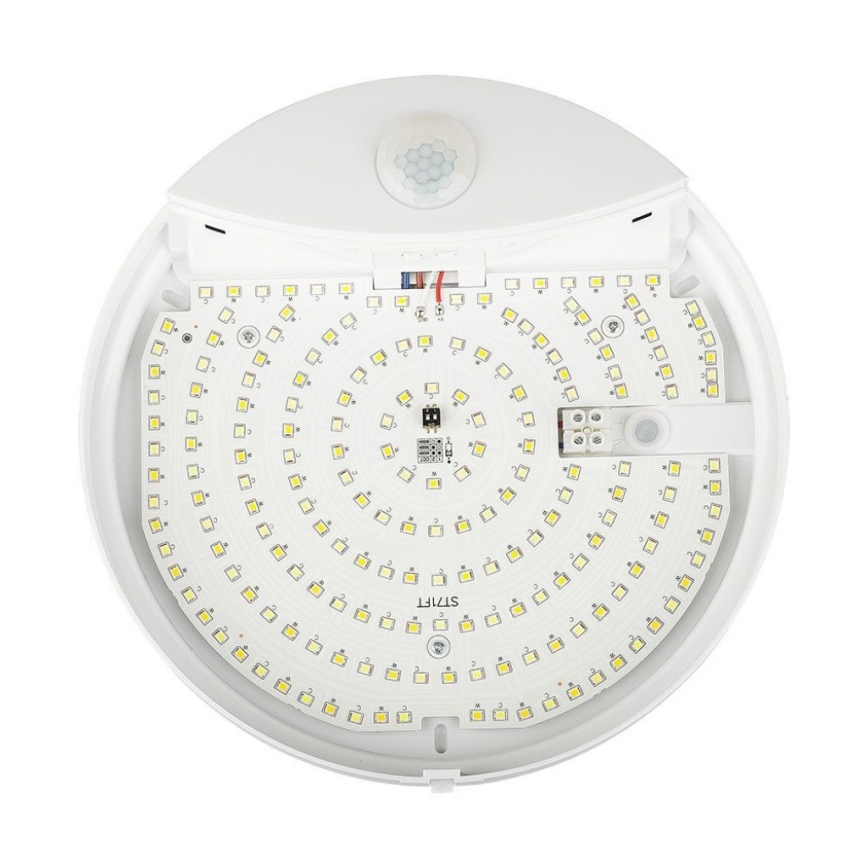 LED Bathroom wall light with sensor SAMSUNG CHIP LED/15W/230V 3000/4000/6000K IP44 white