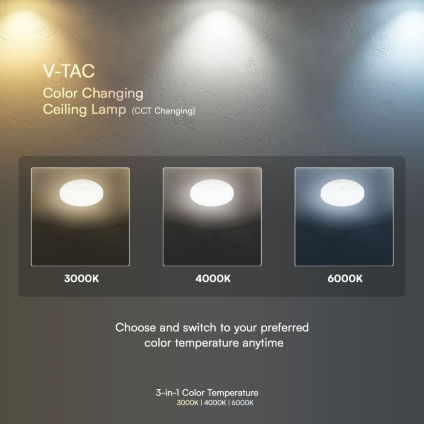 LED Bathroom wall light with sensor SAMSUNG CHIP LED/15W/230V 3000/4000/6000K IP44 white