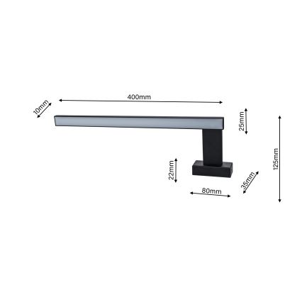 LED bathroom wall light SHINE 1xLED/11W/230V IP44