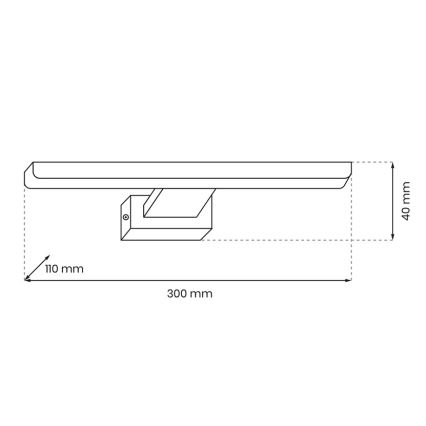 LED bathroom wall light SHINE 1xLED/7W/230V IP44
