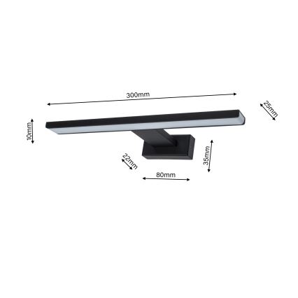 LED Bathroom wall light SHINE 1xLED/7W/230V IP44