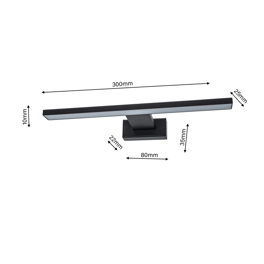 LED Bathroom wall light SHINE 1xLED/7W/230V IP44