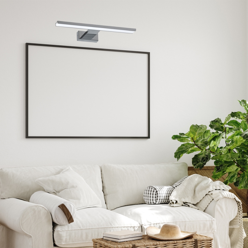 LED Bathroom Wall Light SHINE, 7W, 230V, 30 cm, IP44, Polished Chrome
