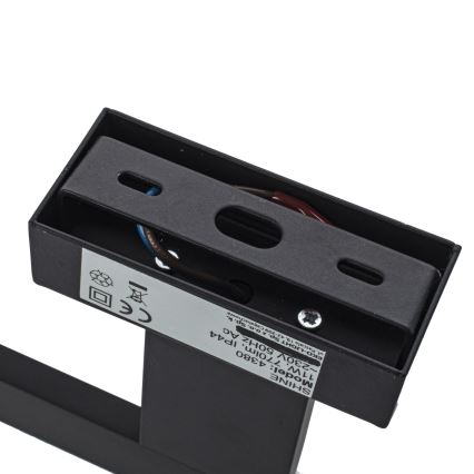 LED Bathroom Wall Light SHINE LED/11W/230V 42 cm IP44 Black