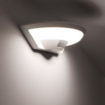 LED Bathroom wall light with sensor SAMSUNG CHIP LED/10W/230V 4000K IP54 white