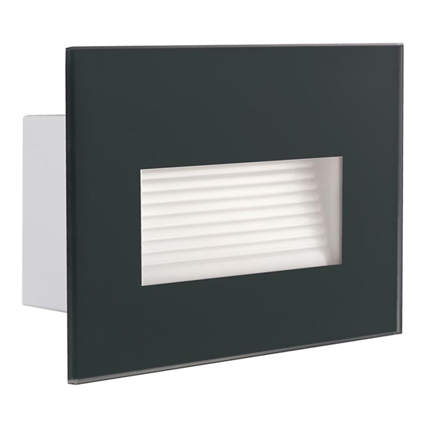 LED Built-in light GLASI LED/3W/230V 4000K IP44 anthracite