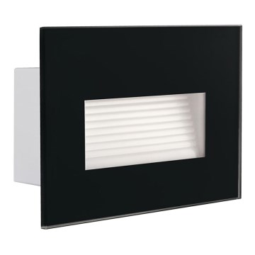 LED Built-in light GLASI LED/3W/230V 4000K IP44 black