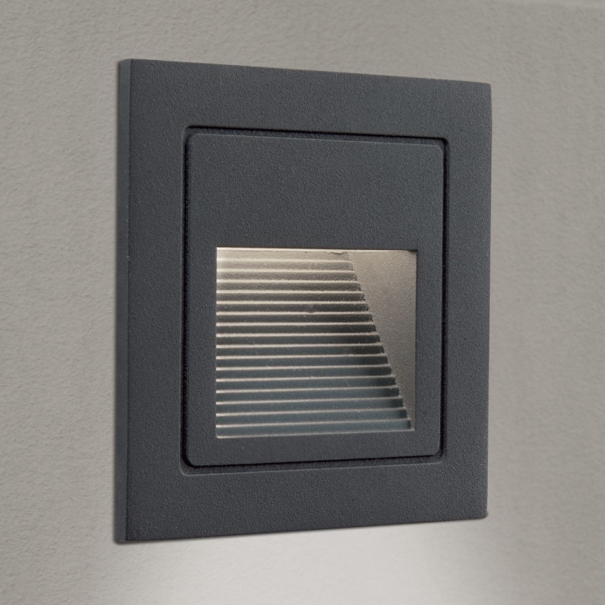 LED Built-in light LORO LED/2W/230V IP65 anthracite