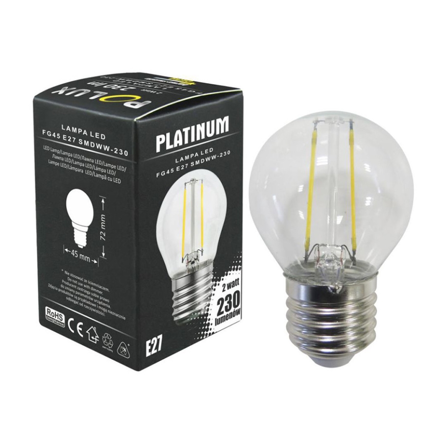 LED Bulb 1xE27/2,5W/230V 3000K