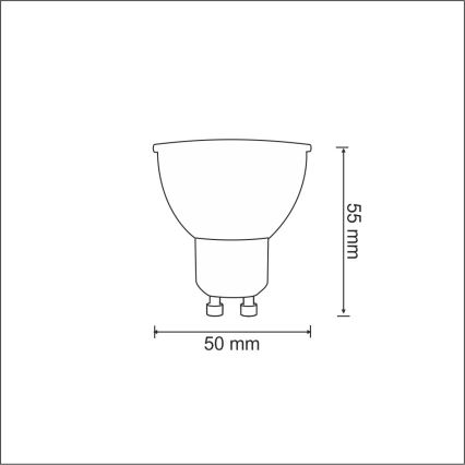 LED Bulb 1xGU10/3,5W/230V 3000K