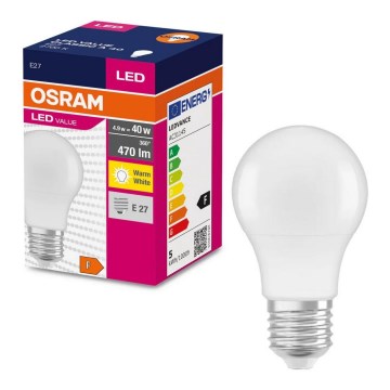 LED Bulb A40 E14/4,9W/230V 2700K - Osram