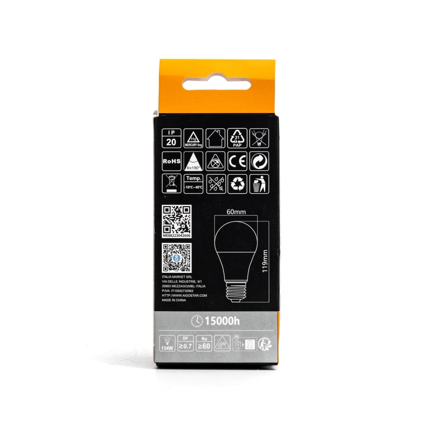 LED Bulb A60 E27/21W/230V 3000K - Aigostar