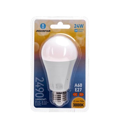 LED Bulb A60 E27/24W/230V 3000K - Aigostar