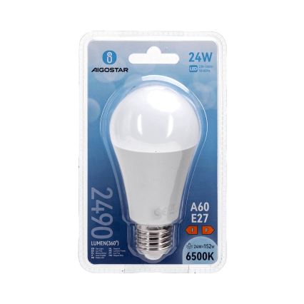 LED Bulb A60 E27/24W/230V 6500K - Aigostar