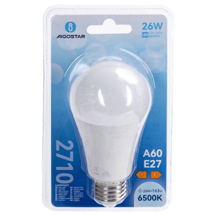 LED Bulb A60 E27/26W/230V 6500K - Aigostar