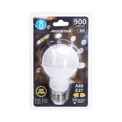 LED Bulb A60 E27/8W/230V 330° 2700K - Aigostar