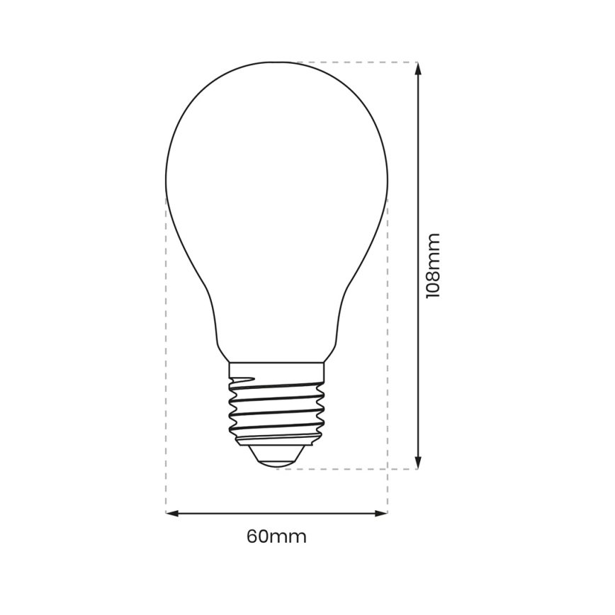 LED Bulb A60 E27/8W/230V 4000K