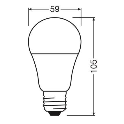 LED Bulb A60 E27/8W/230V 6500K - Osram