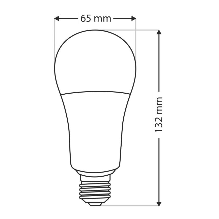 LED Bulb A65 E27/18W/230V 4200K