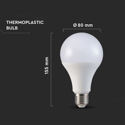 LED Bulb A80 E27/20W/230V 4000K